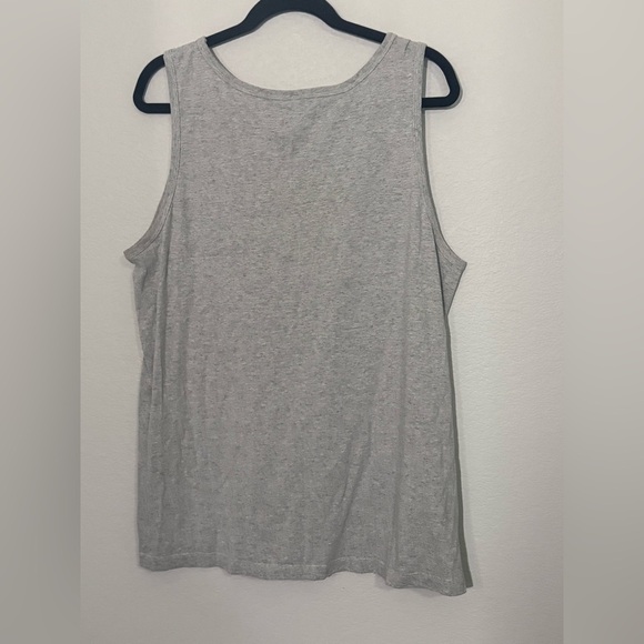 Tribal Spiritual Gray Tank Top with Blue Graphic, size XL or Extra large - Picture 4 of 4